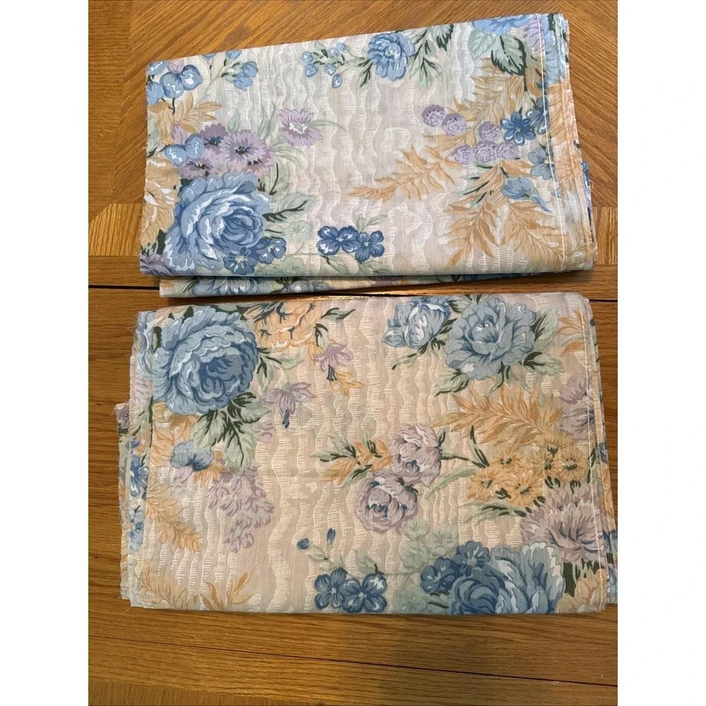 Vintage Fabric Lot French Country Cottagecore Floral Shabby Chic 80s 90s Pastels